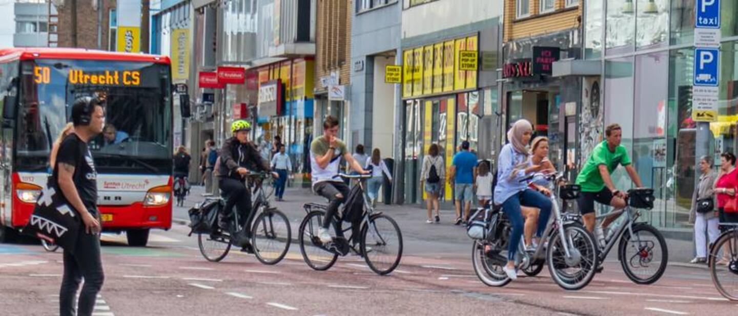 Fietsers in Utrecht