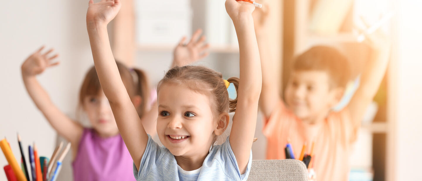 Basisschool kinderen in de klas