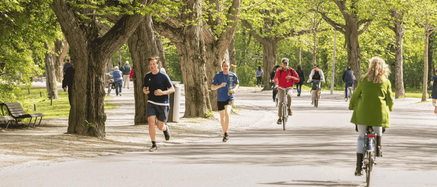 lopers in vondelpark