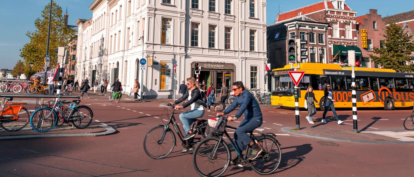 Fietsers in Utrecht