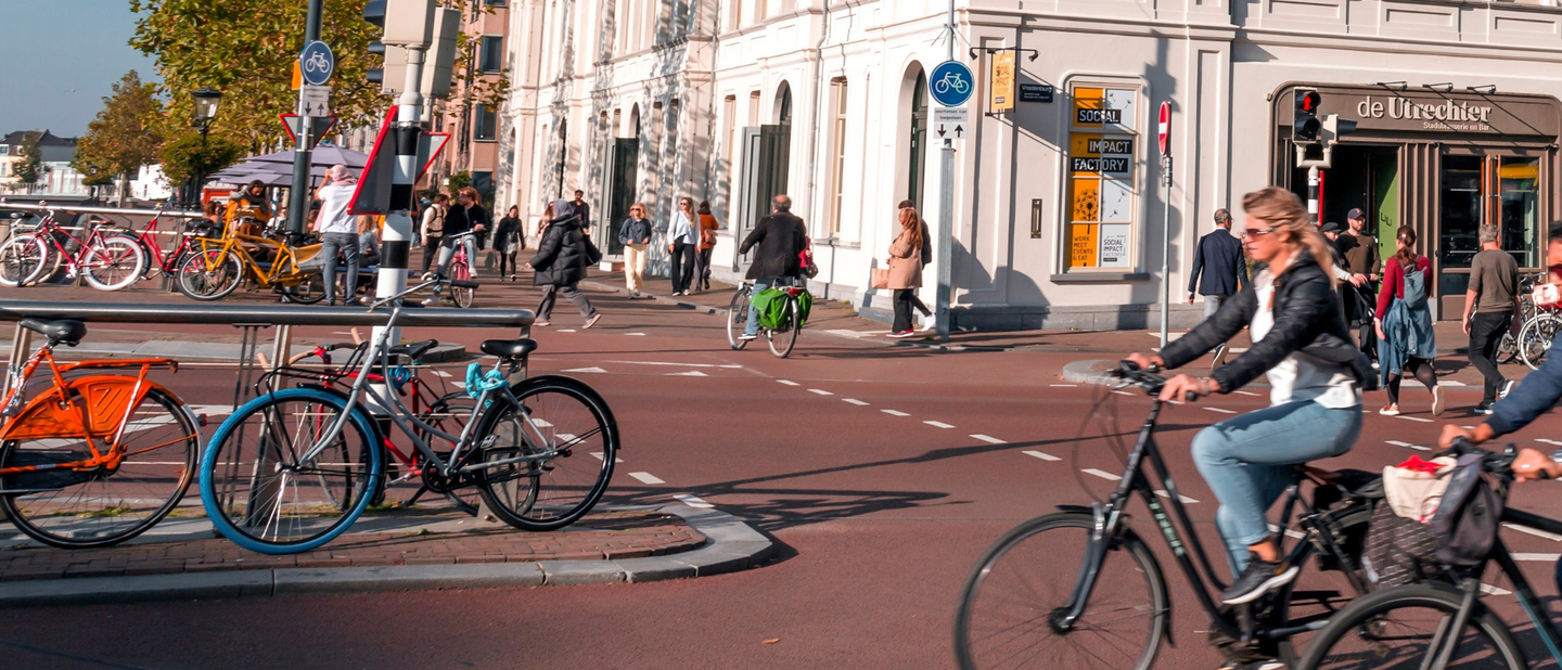 Fietsers in Utrecht