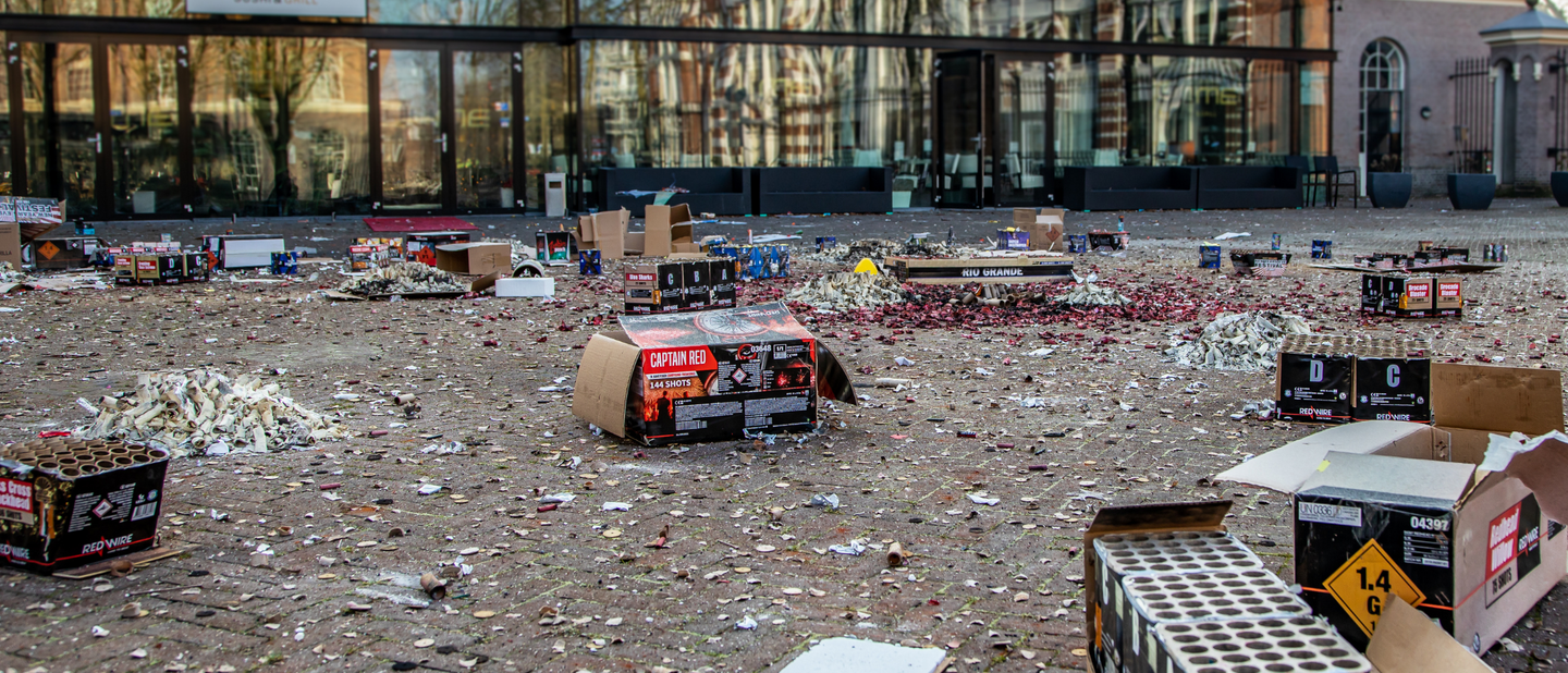 vuurwerk op straat