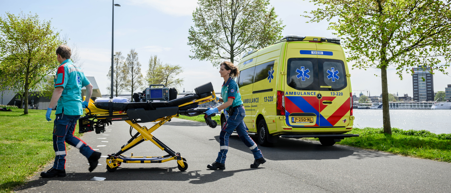 ambulance met brancard